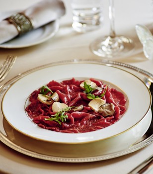 Beef  fillet  carpaccio