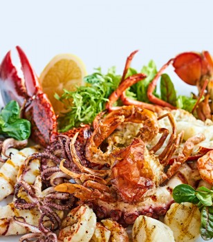 Grilled seafood